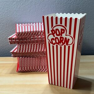 Red and White Popcorn Boxes